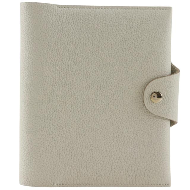 HERMES エルメス ユリス ネオPM ノートカバー レザー グレー 手帳カバー ユニセックス