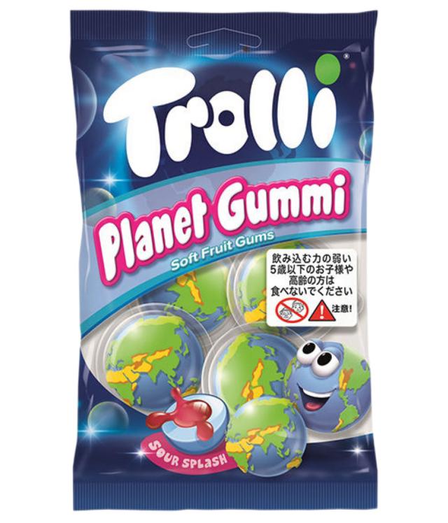 Trolli トローリ プラネット グミ 75g 4個入り 地球グミ 正規輸入品