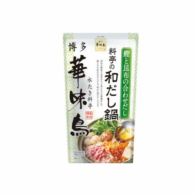 博多華味鳥 料亭の和だし鍋スープ 400g 4袋セット トリゼンフーズ 鍋