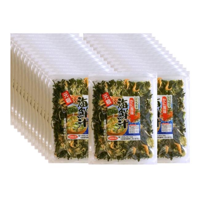 三幸産業 海鮮汁とろろ入りかに風味 85g × 25袋 味噌汁の具  送料無料