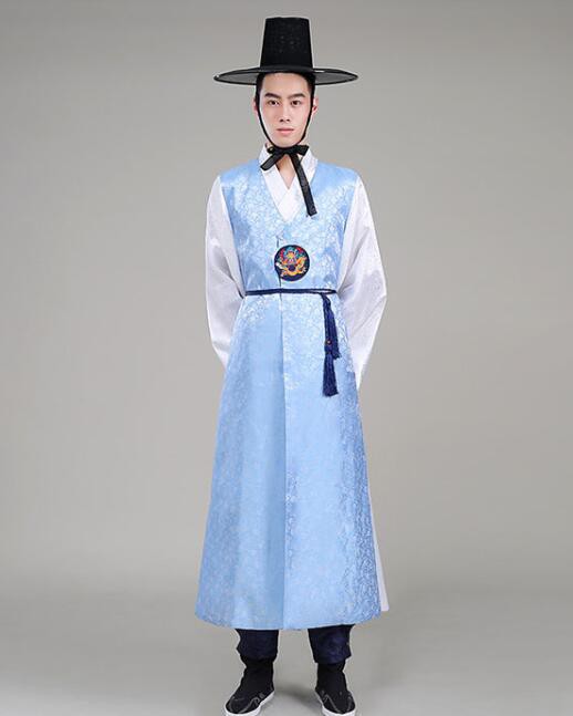 コスプレ仮装 韓国民族衣装 パジチョゴリ 韓服 男性 龍刺繍 メンズ 