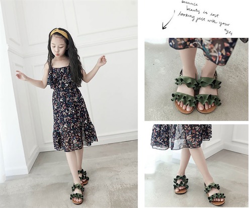 二枚送料無料 サンダル キッズ シューズ 女の子 夏物 Kids キッズ 女の子 韓国風 旅行 子供靴 新作サンダル 子ども靴の通販はau Pay マーケット ル ココン