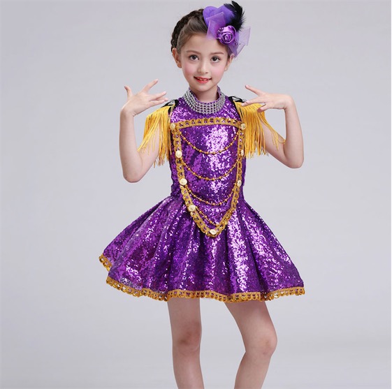 二枚送料無料 キッズ用ダンス衣装 女の子現代踊り ラテンジャズダンス スパンコール ワンピース フリンジ レッスンウェア ステージ演出の通販はau Pay マーケット ル ココン