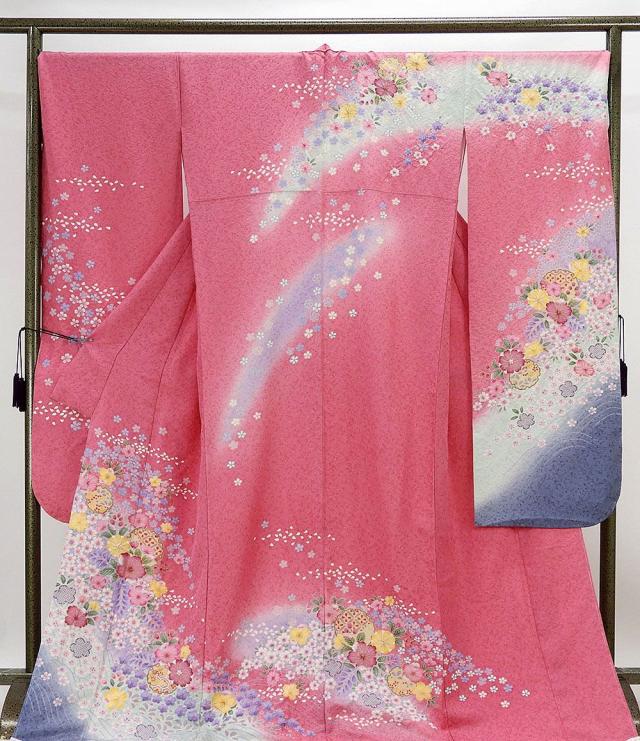 52 お色直し 振袖 辻が花風 美品 52 お色直し 振袖 辻が花風 美品