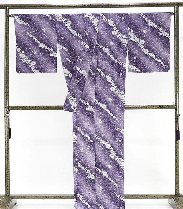 夏物 小紋 新品仕立済 正絹 夏物 辻が花模様 紋紗小紋 新品 仕立て