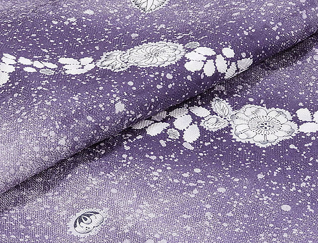 夏物 小紋 新品仕立済 正絹 夏物 辻が花模様 紋紗小紋 新品 仕立て