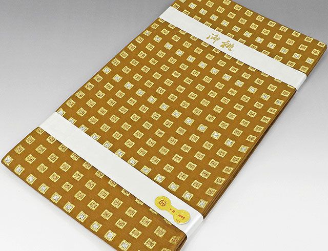 袋帯 新品仕立済 正絹 西陣 ヤマキ織物謹製 格子模様 袋帯 新品 仕立て上がり_2