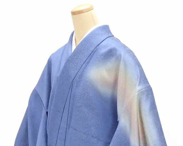 訪問着 正絹 二代目久保田一竹作 一竹辻が花 ぼかし模様 大きいサイズ 
