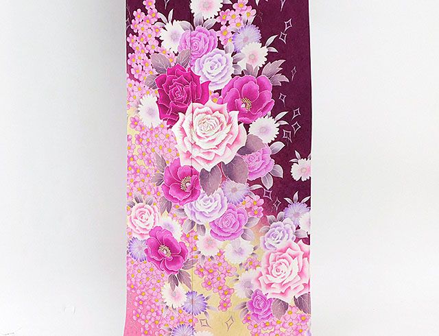 振袖 新品仕立済 正絹 薔薇牡丹模様 振袖 新品  仕立て上がり  着物 振袖 新品仕立済 正絹 薔薇牡丹模様 振袖 新品 仕立て上がり 着物の