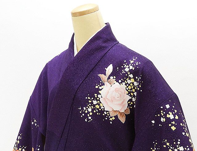 振袖 新品仕立済 正絹 薔薇牡丹桜模様 振袖 新品 仕立て上がり 着物_3