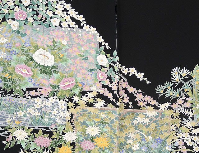 留袖 新品仕立付き 正絹 加賀友禅 森田耕三作 留袖 新品 未仕立 フル