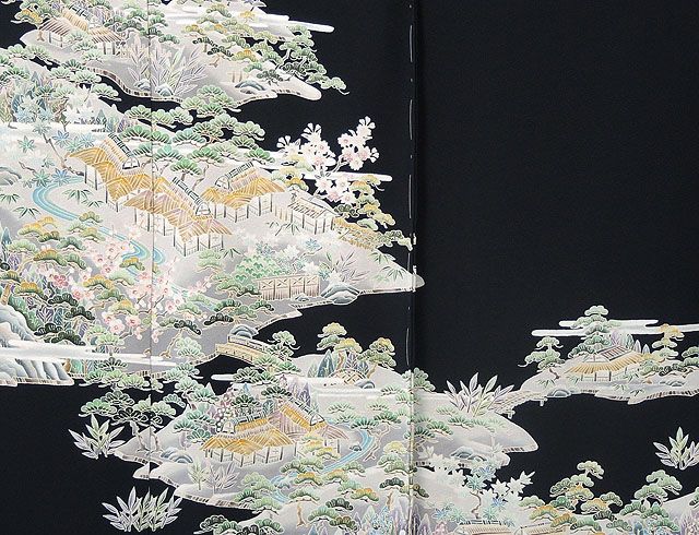 留袖 新品仕立付き 正絹 加賀友禅 多崎元人作 留袖 新品 未仕立 フル