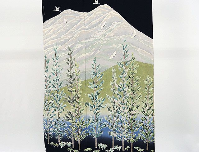 留袖 新品 仕立付き 正絹 加賀友禅 星野高志作 留袖 新品 未仕立の通販