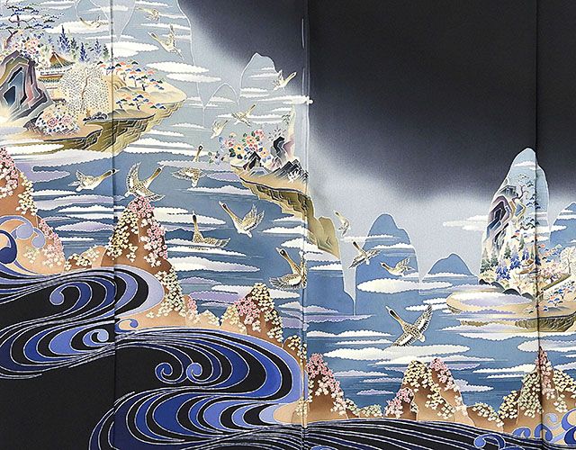 留袖 新品 仕立付き 正絹 加賀友禅 木村喜博作 留袖 新品 未仕立 着物