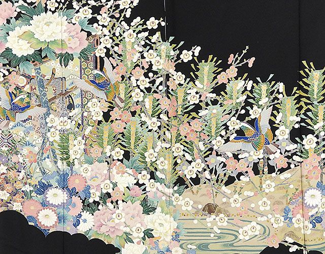 留袖 新品 仕立付き 正絹 加賀友禅 青木たか子作 留袖  新品  未仕立  着物の通販は