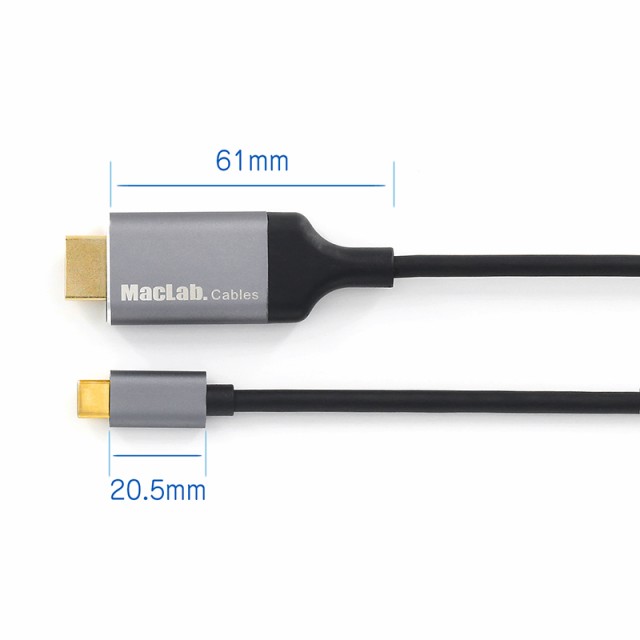 MacLab. 美味く Thunderbolt to HDMI 1.8m