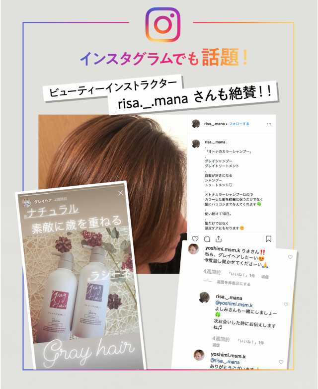 Racine グレイヘアトリートメント 500ml ラシーネ グレイヘア トリートメント 白髪 白髪染め サロン品質 美容室 美容院 サロン専売の通販はau Pay マーケット Beautifultoybox