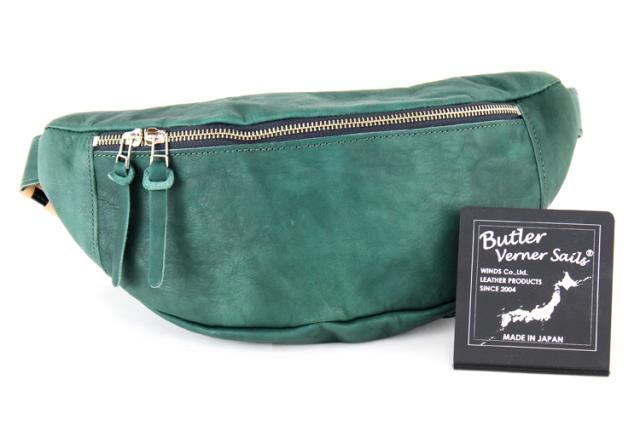Butler Verner Sails 日本製 ホースレザー ボディバッグ ウエストポーチ ウエストバッグ ヒップバッグ 本革 バトラーバーナーセイルズ 誕生日 プレゼント ja-2290_4