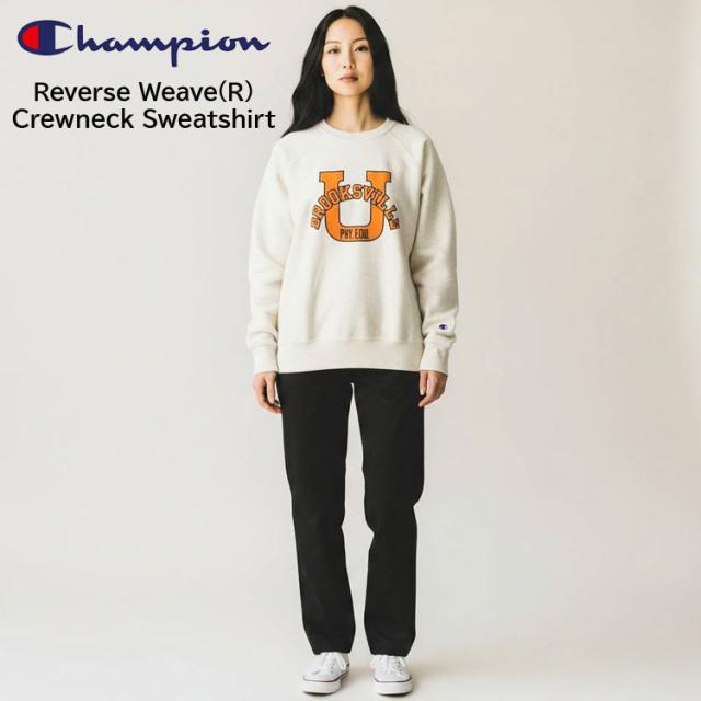 Champion チャンピオン リバースウィーブ クルーネック スウェットシャツ 裏毛 スウェット ブルックスビル エクスパンションガゼット リラックスフィット ユニセックス c3-b003