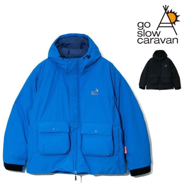go slow caravan マットナイロン パディングパーカー ブルゾン 中綿 ジャケット 軽量 防寒 米国デュポン社 通勤 通学 旅行 アウトドア キャンプ ユニセックス 336602