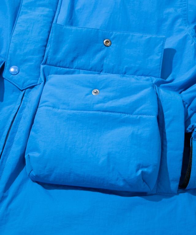 go slow caravan マットナイロン パディングパーカー ブルゾン 中綿 ジャケット 軽量 防寒 米国デュポン社 通勤 通学 旅行 アウトドア キャンプ ユニセックス 336602 go slow caravan マットナイロン パディングパーカー ブルゾン 中綿