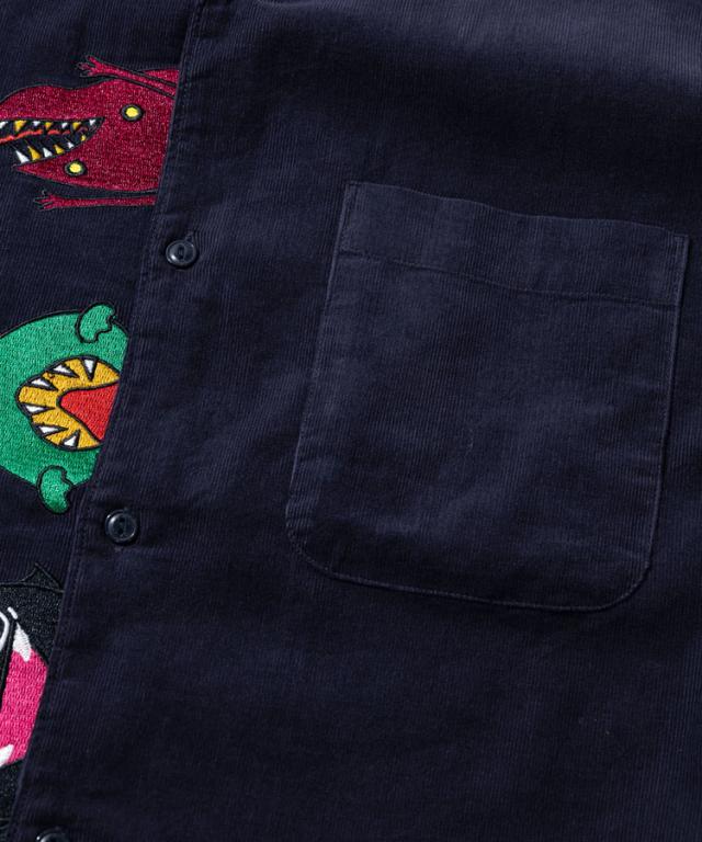 go slow caravan 長袖シャツ 神出鬼没 モンスター 前立て 刺繍