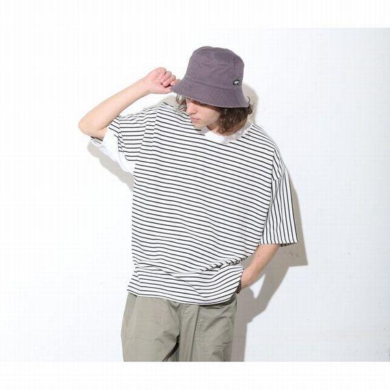 クオルト 5分袖 ニットソー QUOLT クルーネック 5部袖 Tシャツ ボーダー ユニセックス LINE-BORDER CUTSEW WHITE フェス 誕生日 プレゼント 901T-1663WHITE クオルト 5分袖 ニットソー QUOLT クルーネック 5部袖 Tシャツ