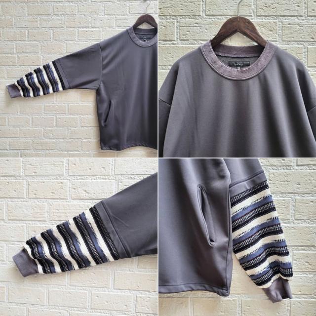 QUOLT 裏地フリース 機能素材 ニット袖 フロントポケット ドローコード