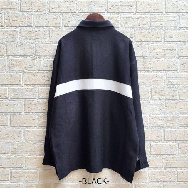 クオルト ツイード調 ヘリンボン生地 長袖シャツ 【TW-DUKE SHIRTS