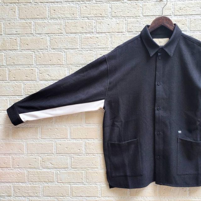 クオルト ツイード調 ヘリンボン生地 長袖シャツ 【TW-DUKE SHIRTS