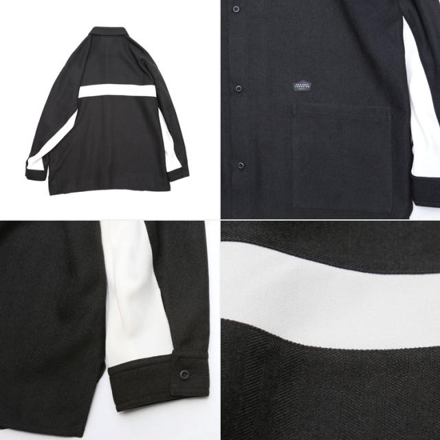 クオルト ツイード調 ヘリンボン生地 長袖シャツ 【TW-DUKE SHIRTS