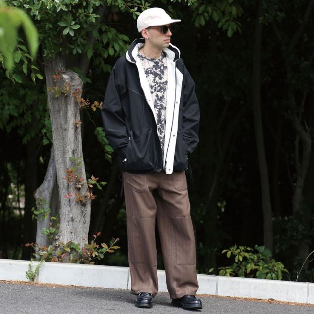 クオルト レイヤード状 切替 ニットソー 西洋美術柄 長袖 Tシャツ