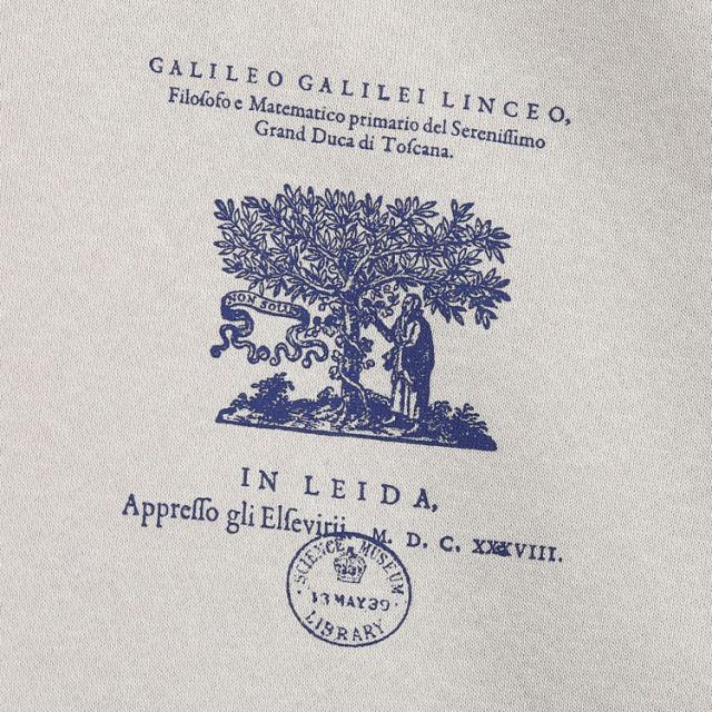 QUOLT クオルト 裏起毛 クルーネック スウェット ガリレオ プリント