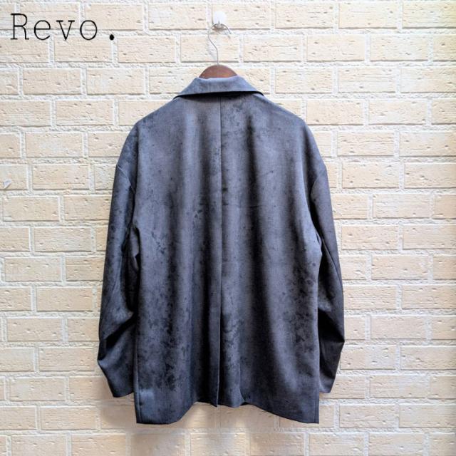ダメージ ジャガード ダブル テーラード ジャケット Revo. ルーズシルエット フェードジャガード ダメージ加工 ダブルブレスト スプリングジャケット トレンド トラディショナル th-4023_9