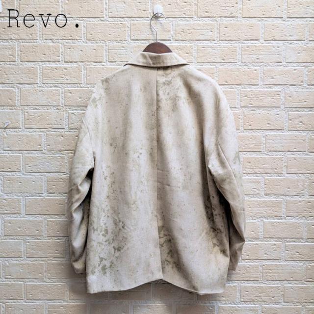 ダメージ ジャガード ダブル テーラード ジャケット Revo. ルーズシルエット フェードジャガード ダメージ加工 ダブルブレスト スプリングジャケット トレンド トラディショナル th-4023_17