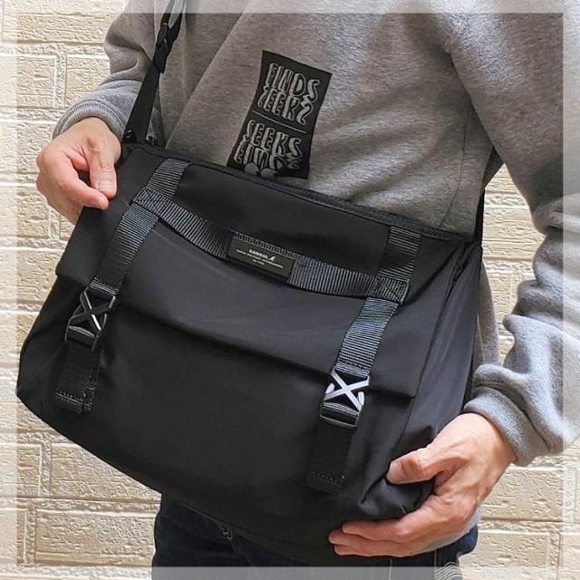 KANGOL カンゴール BLACK SERIES 5ポケット ショルダーバッグ 撥水 マット素材 通勤 通学 旅行 アウトドア カジュアル ストリートファッション 多機能 シンプルデザイン 49200_9
