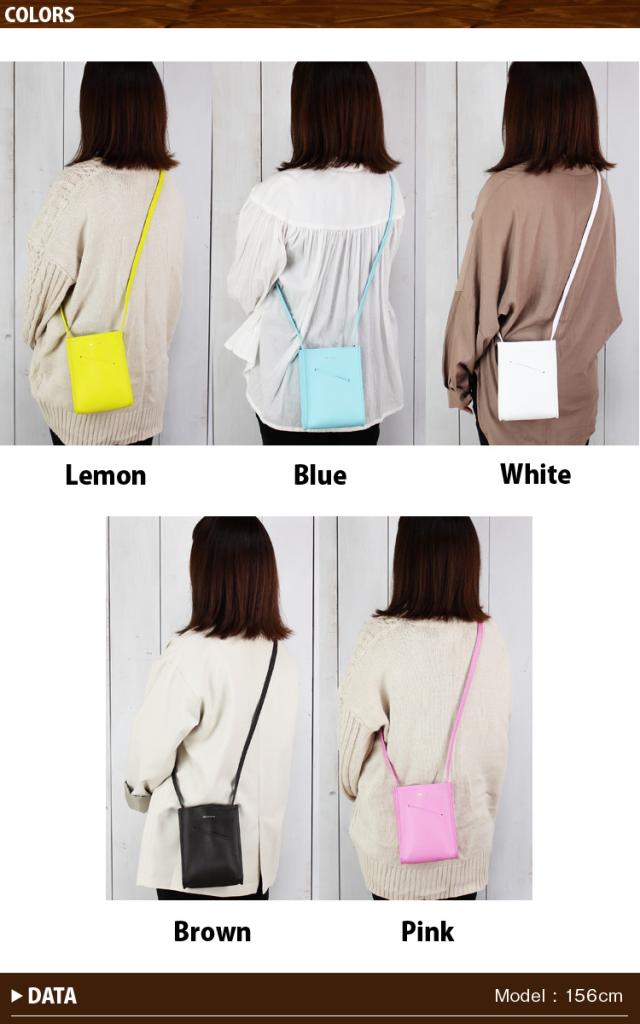 日本製 ショルダーバッグ スマホケース スコッシュ スマホポシェット