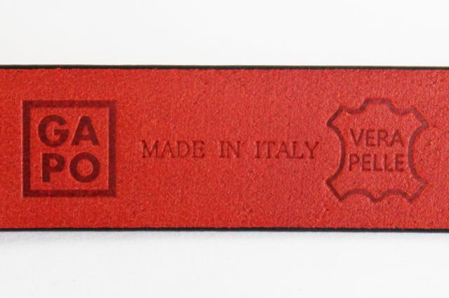 イタリア製 ベルト 本革 ビジネスベルト GAPO イタリアンレザー