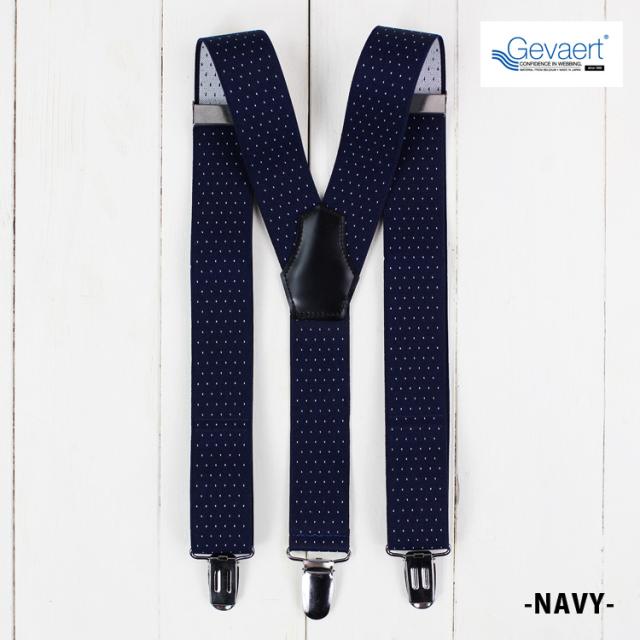 ドット柄 ドット サスペンダー ネイビー BURBERRY バーバリー