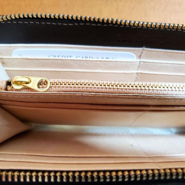 本革 ロングウォレット ゴールド