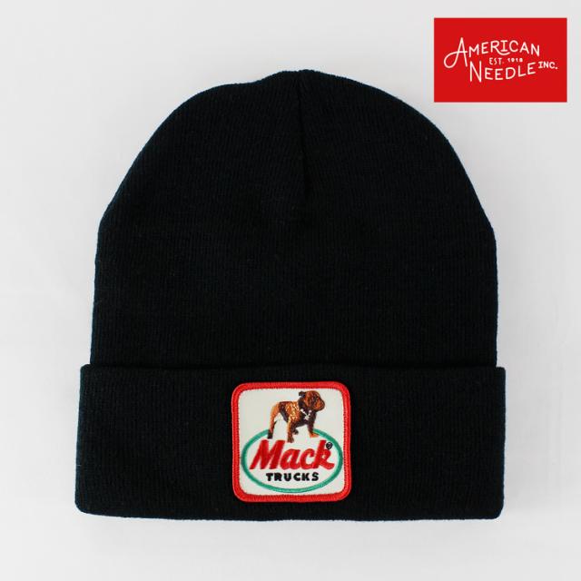 アメリカンニードル Mack ロゴ ニット帽 ニットキャップ カフニット ビーニー アクリル 折り返し フリーサイズ アメカジ ユニセックス プレゼント 21020a-mackt