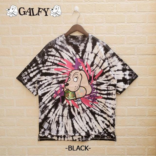 ガルフィー オーバーサイズ 半袖 Tシャツ GALFY タイダイ染め 犬中毒