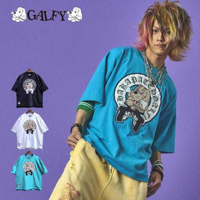GALFY チャカパッチ Tシャツ2 半袖 Tシャツ ガルフィー オーバーサイズ Tee リラックスサイジング Tシャツ 半袖Tシャツ 中型犬 L 大型犬 XL 152083_2