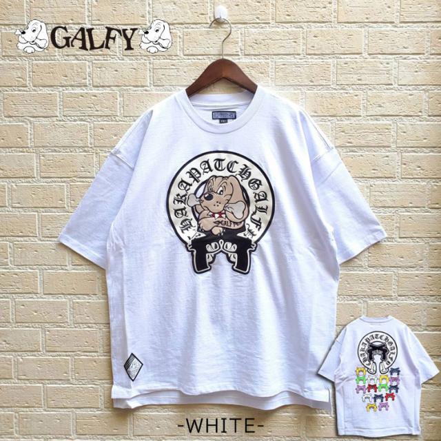 GALFY チャカパッチ Tシャツ2 半袖 Tシャツ ガルフィー オーバーサイズ Tee リラックスサイジング Tシャツ 半袖Tシャツ 中型犬 L 大型犬 XL 152083_3