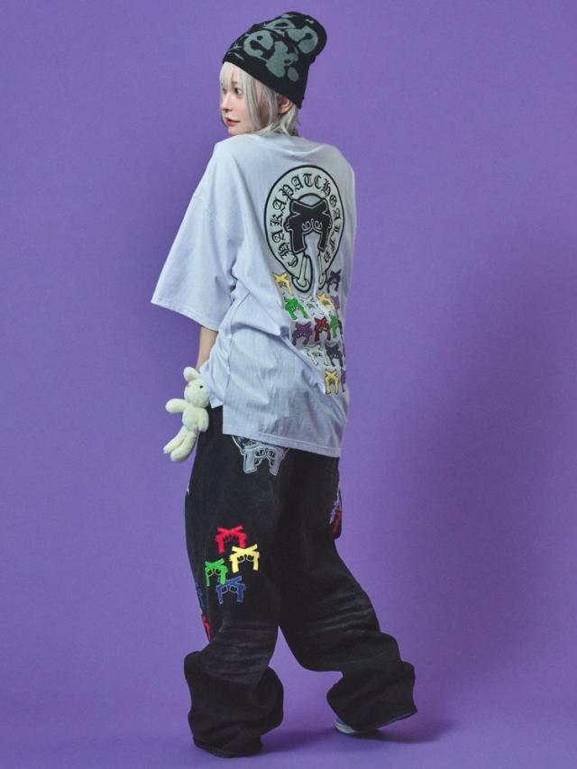 GALFY チャカパッチ Tシャツ2 半袖 Tシャツ ガルフィー オーバーサイズ Tee リラックスサイジング Tシャツ 半袖Tシャツ 中型犬 L 大型犬 XL 152083_15