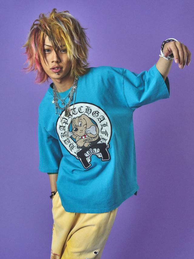 GALFY チャカパッチ Tシャツ2 半袖 Tシャツ ガルフィー オーバーサイズ Tee リラックスサイジング Tシャツ 半袖Tシャツ 中型犬 L 大型犬 XL 152083_16