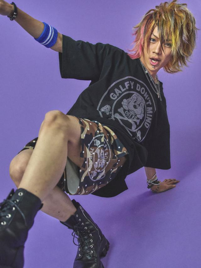 GALFY どんまい Tシャツ 半袖 Tシャツ ガルフィー オーバーサイズ リラックスサイジング 半袖Tシャツ 中型犬 L 大型犬 XL ホワイト ブラック ドットカモ 152086 GALFY どんまい Tシャツ 半袖 Tシャツ ガルフィー オーバーサイズ