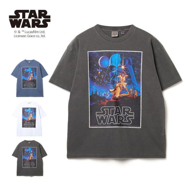 【Goodwear】『スター・ウォーズ エピソード4／新たなる希望』／ ピグメント プリント BIGTシャツ ピグメント加工 半袖Tシャツ 半袖TEE ユニセックス 7.6oz USAコットン 2W7-15235
