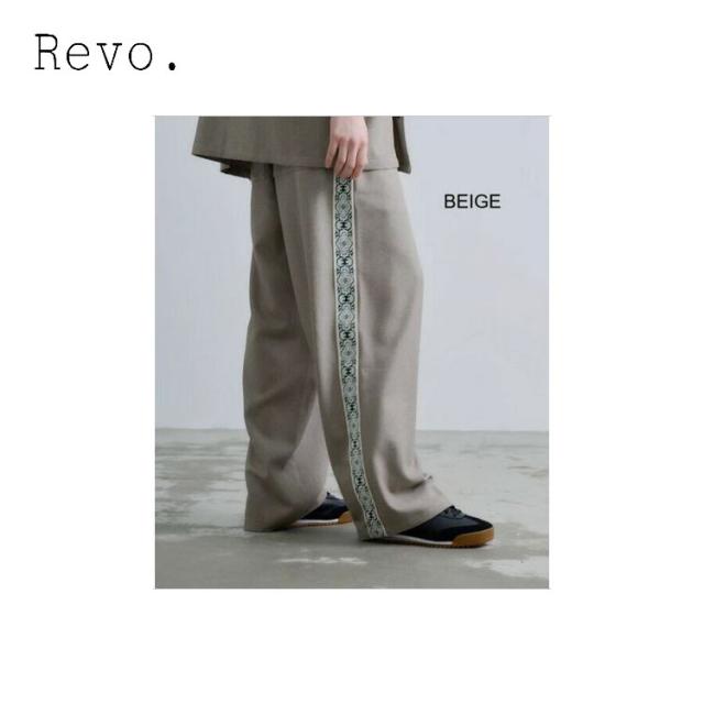 Revo. イージーパンツ ジオメラインテープ ジャガード テープ ライン