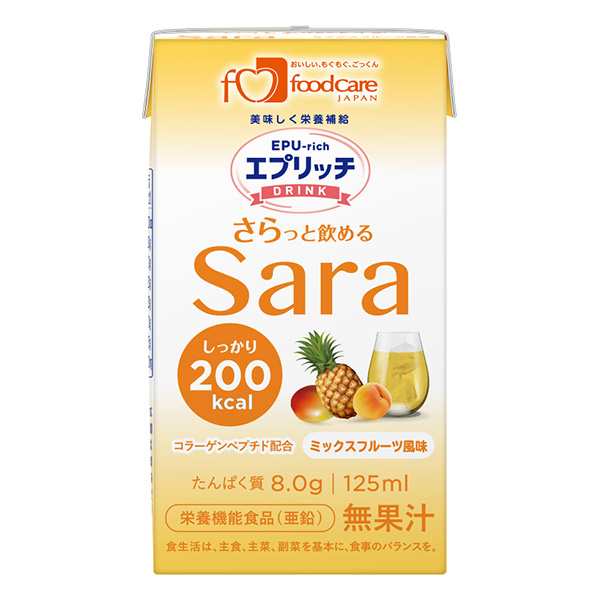 エプリッチドリンクsara ミックスフルーツ風味 125ml 栄養ドリンク ドリンク 栄養補助食品 栄養食品 高カロリードリンク の通販はau Pay マーケット ビースタイル Au Pay マーケット店